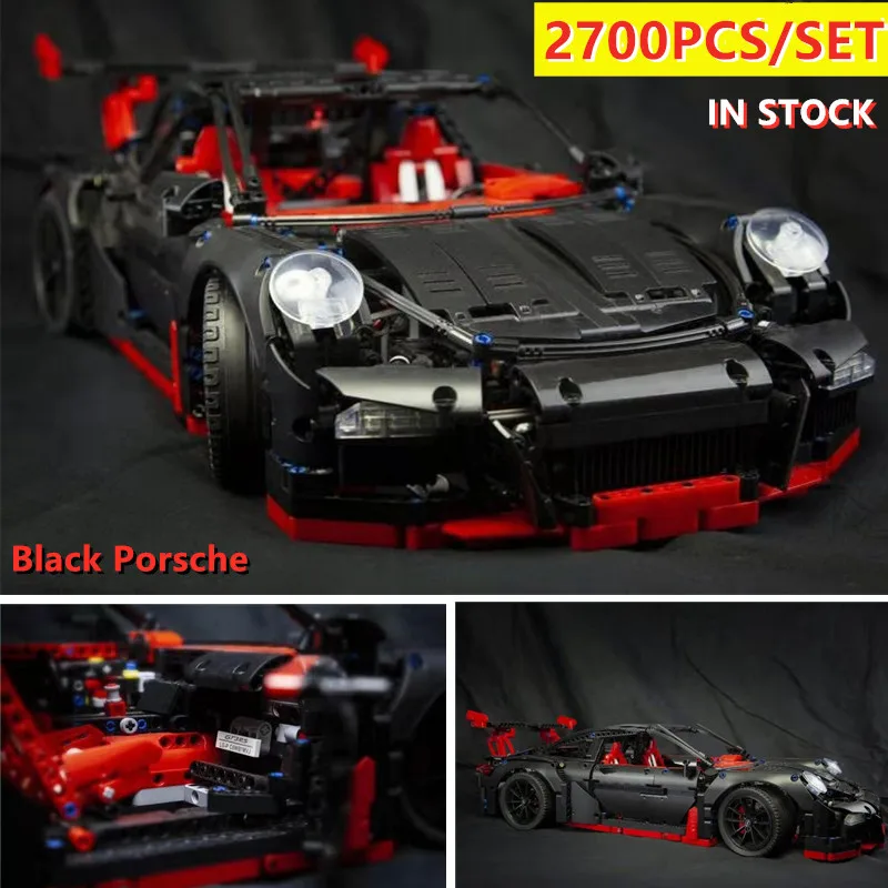

New Technic Super racing car fit Legoinglys 42056 technic speed car model building kits blocks bricks toys boys birthday gift