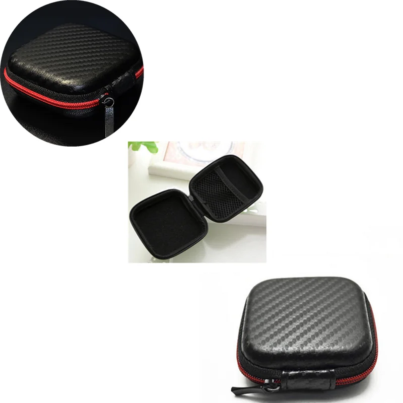 

1pc Coin Case Portable Cable Earphone Headphone Bag Multi Functional Small Zipper Coin Container Storage Box for Men Women