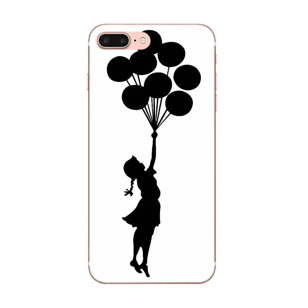 Banksy девушка с шариком для Xiaomi Redmi Mi Note 7 8 9 SE Pro Lite Go Play TPU Модный