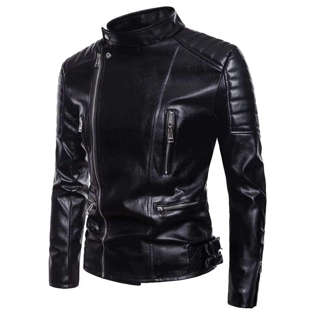 Men Motorcycle high-grade PU Leather Jackets Man Streetwear Dropshipping top Coat Mans Bomber Suits Windbreaker clothes big size Men Motorcycle high-grade PU Leather Jackets Man Streetwear Dropshipping top Coat Mans Bomber Suits Windbreaker clothes big size