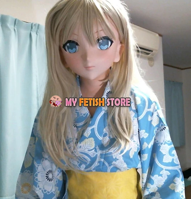 (KIG162) Женщины/девочка полуголовы Kigurumi BJD глаза Crossdress косплей японский аниме