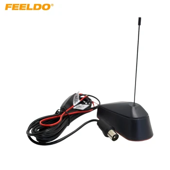 

FEELDO 5Set Car IEC Connector Active TV Antenna Aerial With Built-in Amplifier #AM943