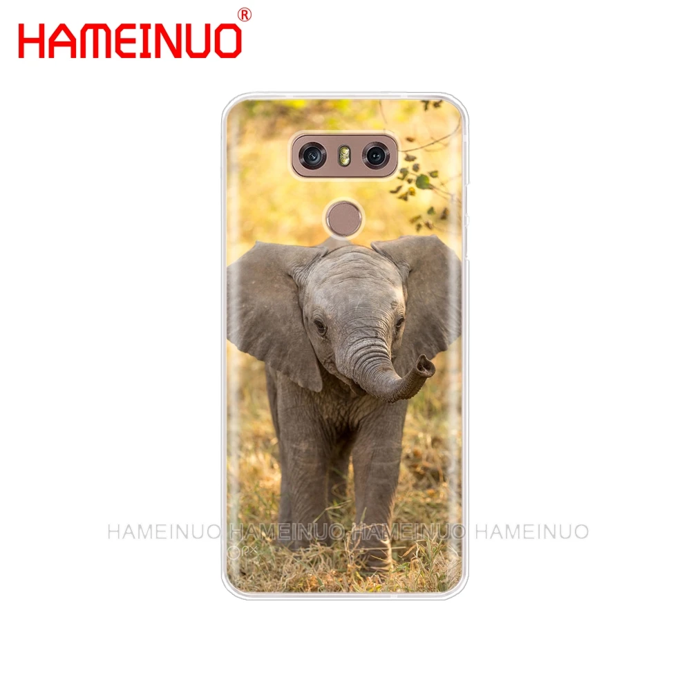 Чехол для телефона с изображением милого слона и кролика HAMEINUO LG G7 Q6 G6 MINI G5 K10 K4 K8 2017