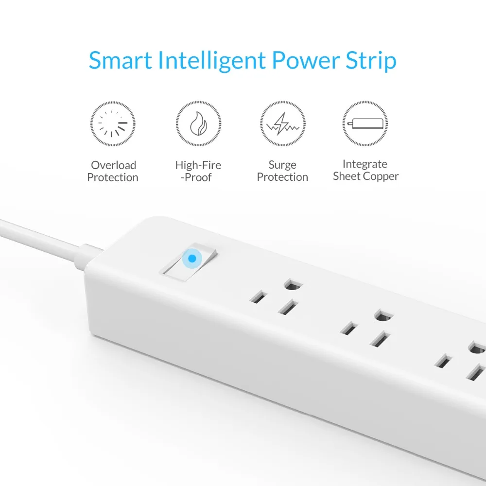 Koop ORICO Smart Home Elektronische Power Strip Socket 3 AC Outlets US Plug Met 4 Usb poorten Multifunctionele Desktop Socket
