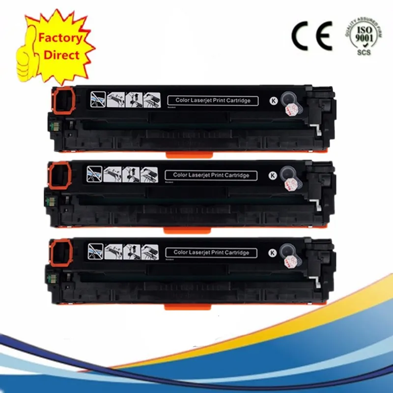 CF380A CF381A CF382A CF383A 312A Цвет картриджи с тонером Замена LaserJet Pro MFP M476DW M476NW CF387A CF385A - Цвет: 3BK