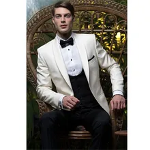 Custom Made Ivory font b Men b font Wedding font b Suits b font Slim Fit