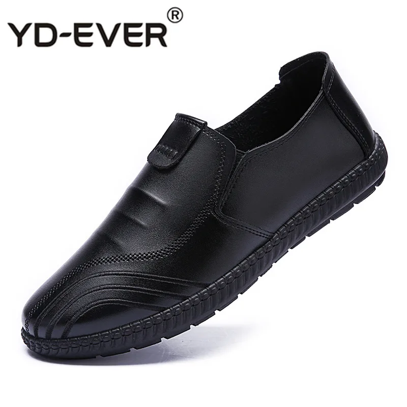 marron Slip Qualité Chaussures Yd Marque Reniflard Sapato Noir Masculino Casual D'été vert Haute on En Cuir Hommes Confortable ever qYpwYTB