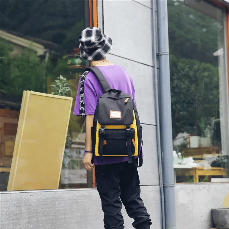Menghuo Cover Backpack Women Leisure Travel Laptop Backpacks Men Business Mochila Waterproof Nylon Teenagers Student School Bags (27)