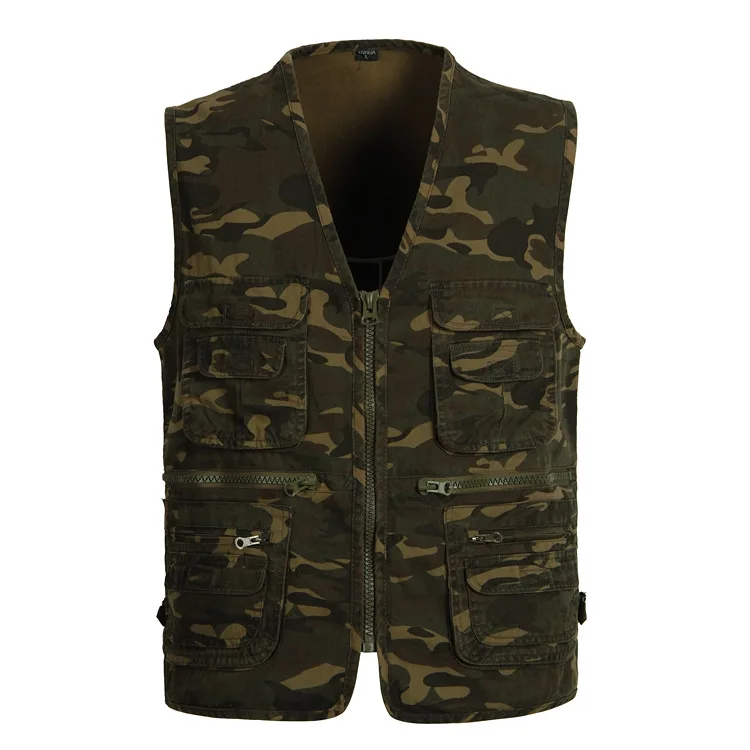 Vest Men's Sleeveless Jackets Camouflage Field Photography Breathable