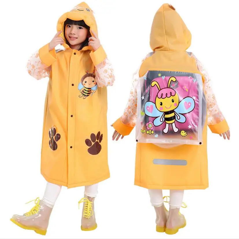 

Cartoon Kids Raincoat Waterproof Children's Rainwear Wind Resistant Rain Poncho For Children Cartoon Raincoat Kids