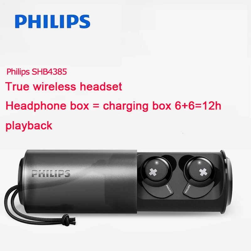 Оригинальная гарнитура Philips SHB4385 с Bluetooth 4 1 литий полимерный регулятор громкости
