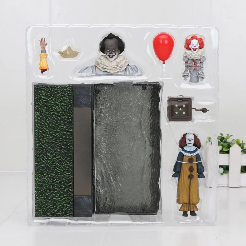 NECA Stephen King's IT Ultimate Joker Pennywise набор аксессуаров фигурка ПВХ фигурка Коллекционная модель игрушки 4-8 см - Цвет: without box