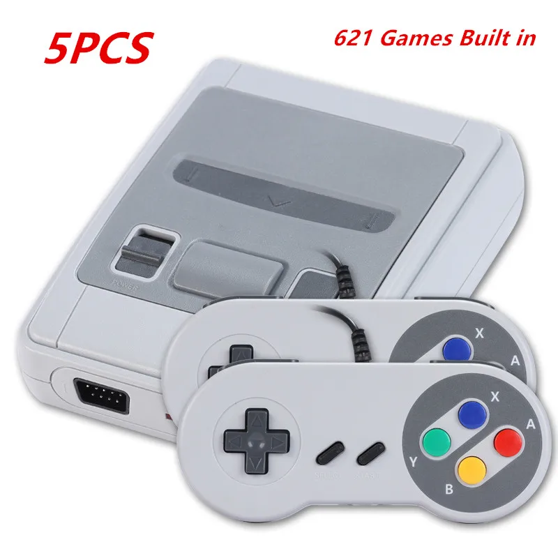 

5PCS Mini Edition Game Console HDMI HD 4K Built-in 621 Non-repeating Games Portable Game Player Best Gift For Children Christmas