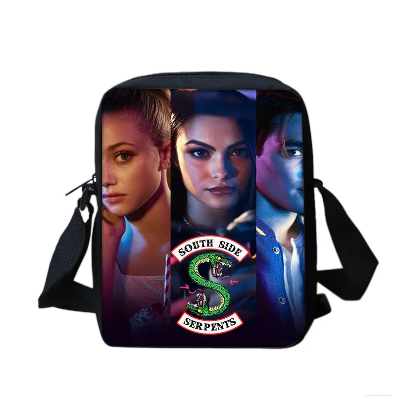 

Riverdale Printing Men Crossbody Shoulder Bag Male Zipper Travel Business Messenger Handbags Ipad Sacoche Homme Bolsa Masculinas