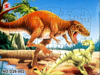 

8 Different Kind Puzzle 21*28CM 40 Pieces Paper The Jurassic Dinosaurs 2D Puzzle Tyrannosaurus Horned Dinosaur Jigsaw Puzzle Toy