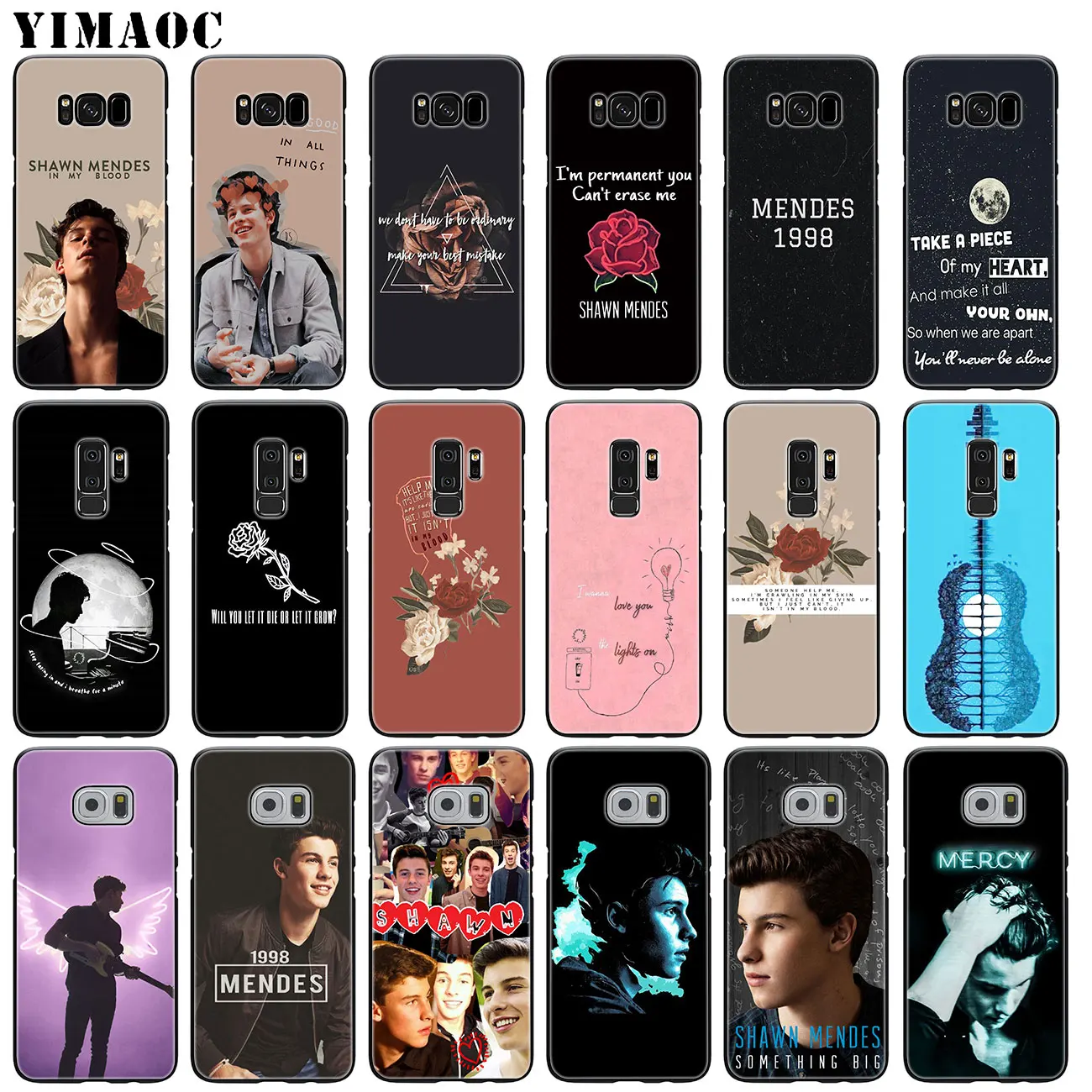 

YIMAOC singer Shawn Mendes Magcon 98 Soft Silicone Phone Case for Samsung Galaxy S10 Plus S9 S8 Plus S6 S7 Edge S10e Black Cover