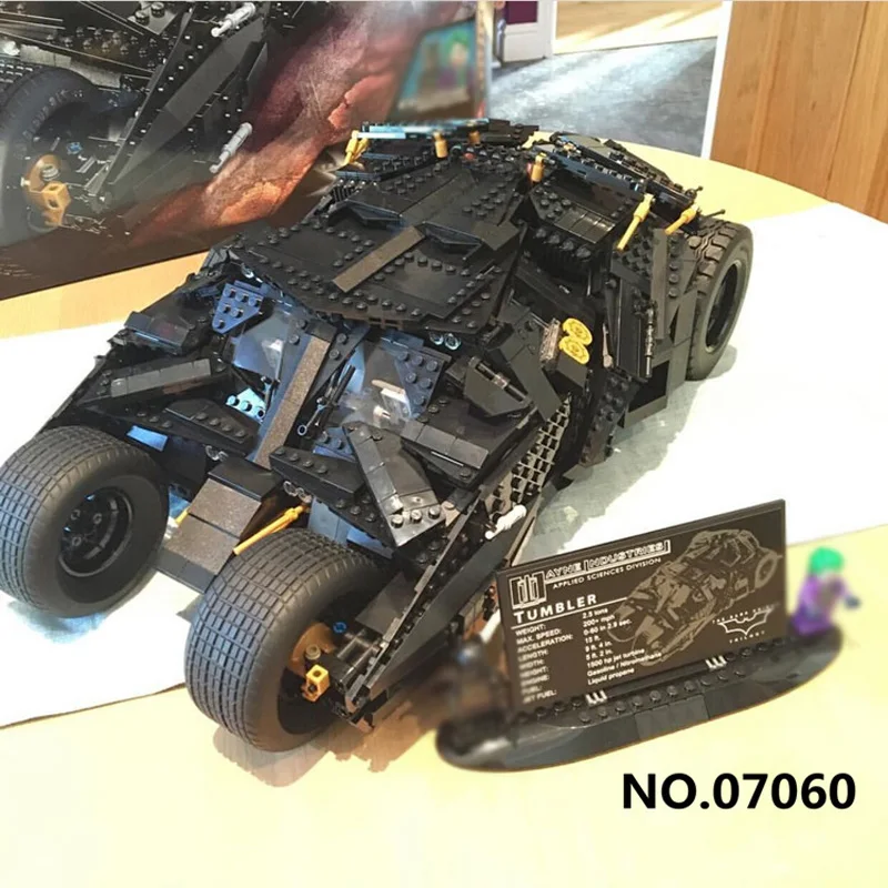 

87041 1909PCS Super Hero Series The Tumbler Batman Armored Chariot Sets Model Building Blocks Bricks Toys Compatible 07060 76023