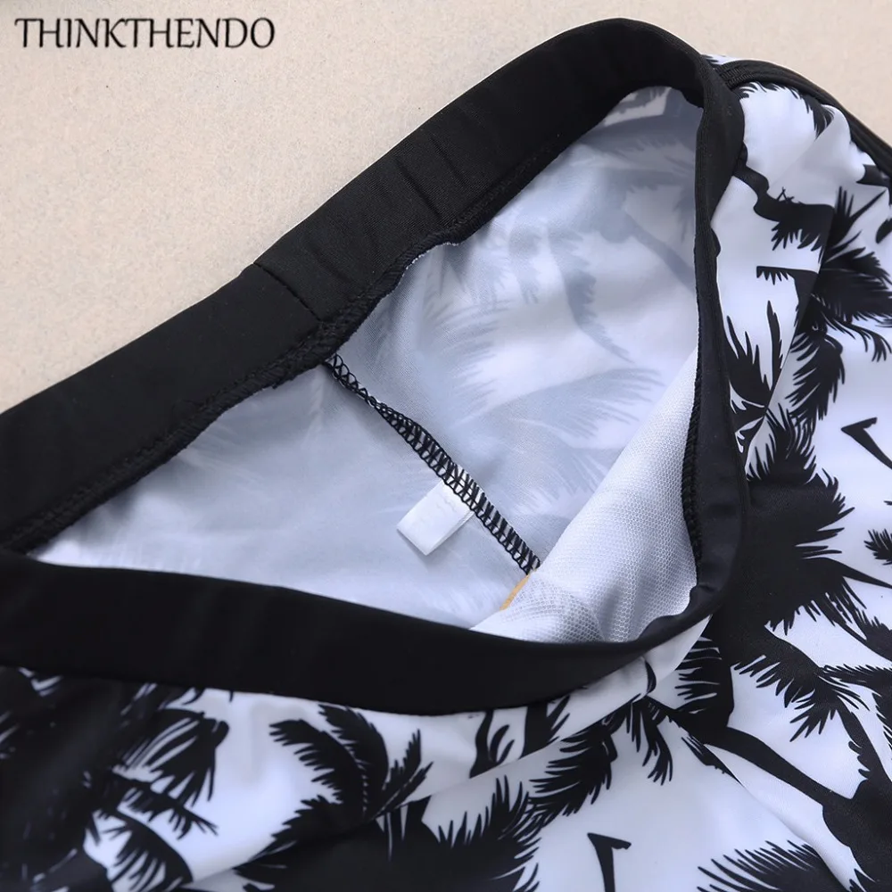 THINKTHENDO 2017 Mujer Sexy Women Bikinis Set Female Beach Swimwear Push Up Swimsuit Tops High Waist Shorts Bathing Suits Floral