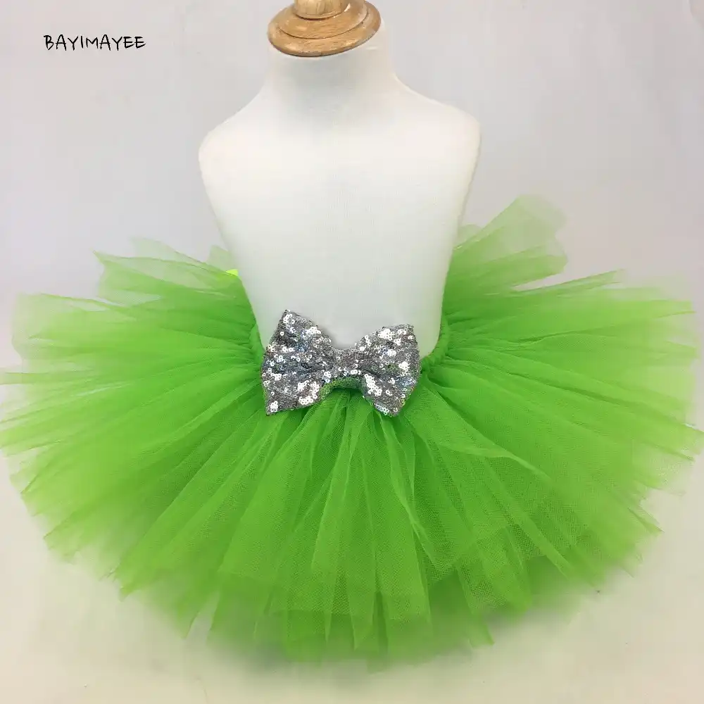 baby girl green tutu