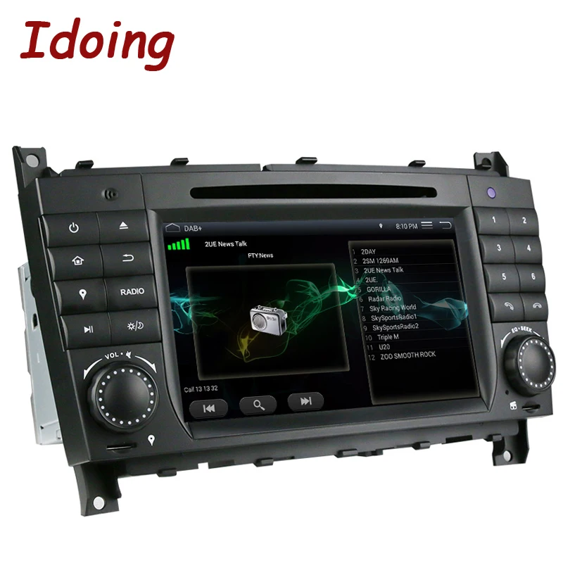 Flash Deal Idoing2Din Steering Wheel For Mercedes/Benz/W209/203Android7.1Car DVD Multimedia Player GPS Navigation Bluetooth TV3G WIFI Radio 2