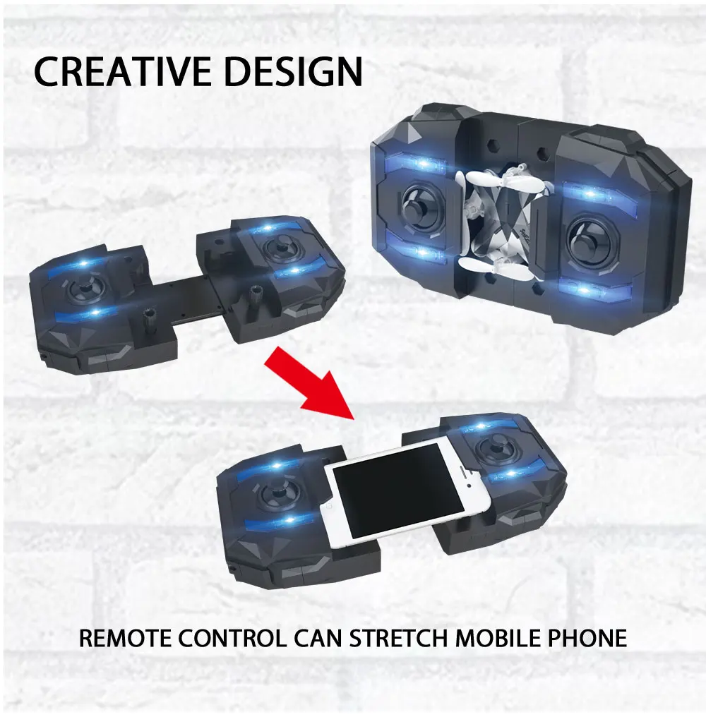 SBEGO 130DW Foldable Mini Drone with High Hold Mode 2.4G 6-axis HD Camera WiFi Phone Control RTF-8