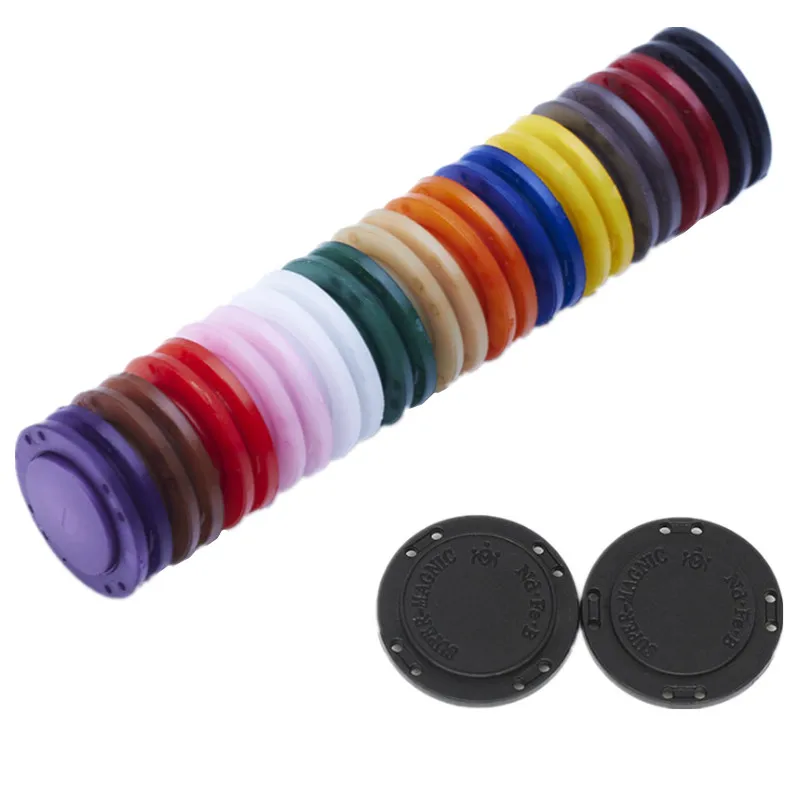

Magnetic Hidden Buttons Diameter 34L 41L Magnet Buckle Invisible Attraction Nylon Material Cloth or Bag Using 21mm 26mm