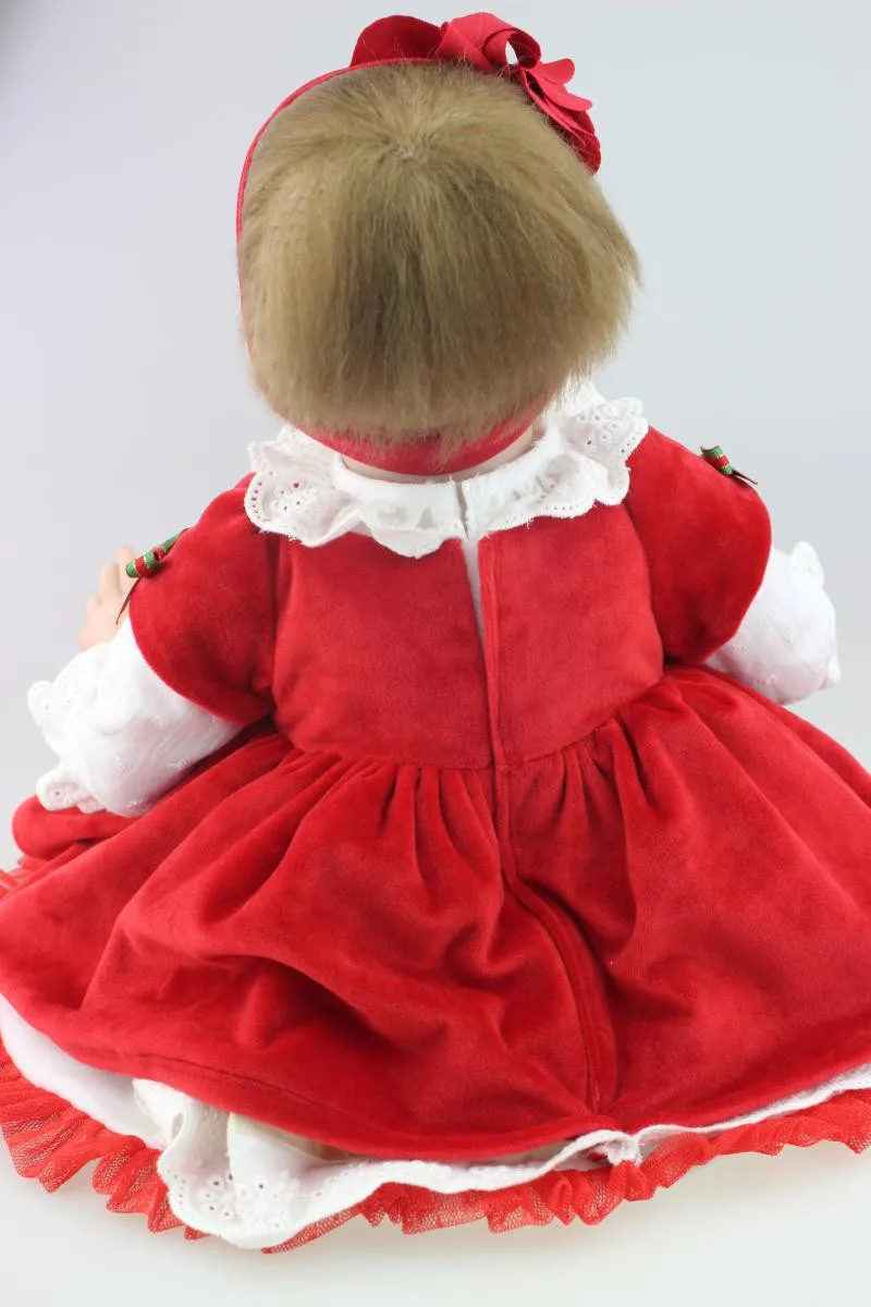 Nicery 20-22 дюйма 50-55 см кукла новорожденного ребенка мягкий Силиконовый мальчик девочка игрушка Reborn Baby Doll подарок для детская Санта Человек Bady