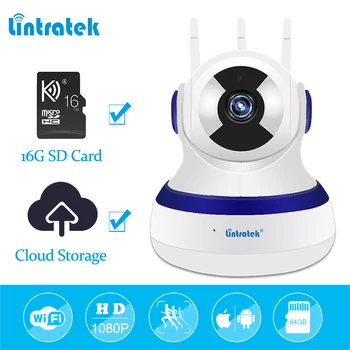 

IP surveillance wifi camera 1080P HD wireless wi-fi home Security mini CCTV Camera Cloud Storage Three Antennas with sd card#30
