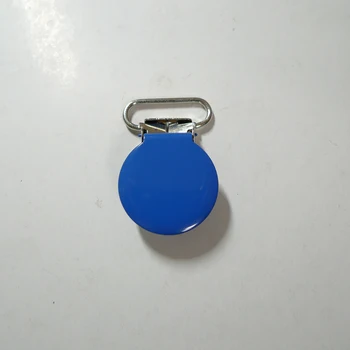

25pcs 20mm 3/4" #18 ROYAL BLUE Round Pacifier Clips