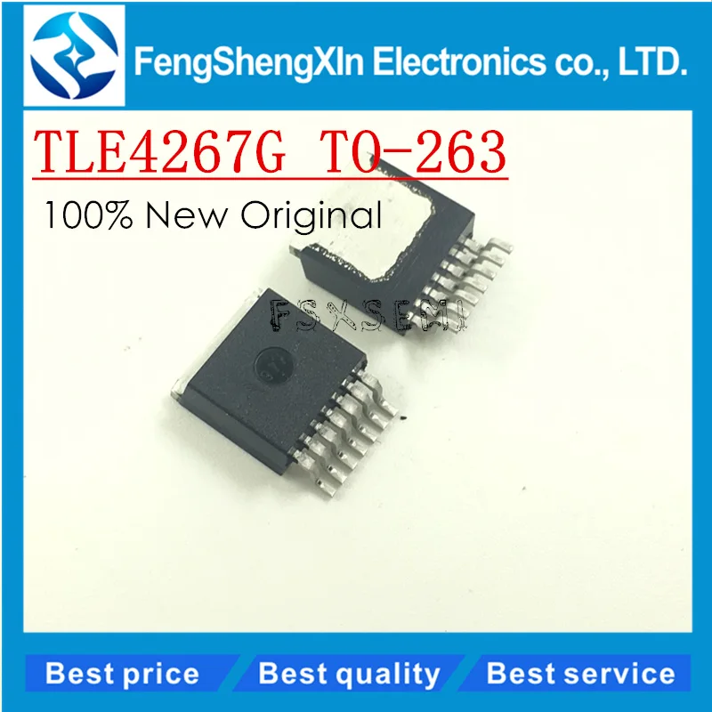 10 шт./лот новый оригинальный TLE4267G TO-263 4267G TLE4267 5-V Регулятор низкого напряжения |