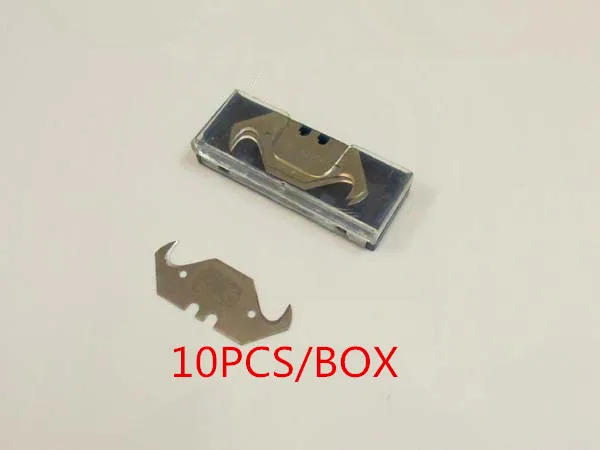 Free-Shipping-Dolphin-Wallpaper-Carpet-Utility-Knife-Cutting-Tool-10PCS-Hook-Blade-for-Polyethylene-plastic-PVC