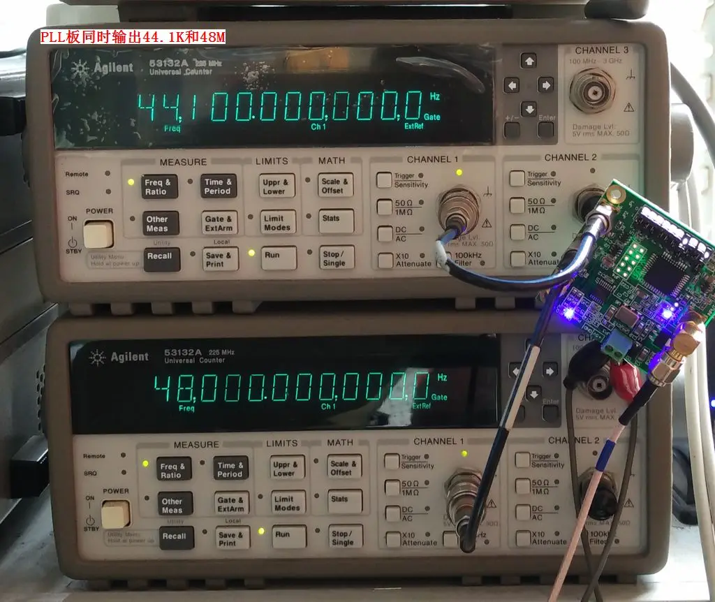 44.1k/8.4672M/10M Input 44.1K-33.8688M Output PLL Board