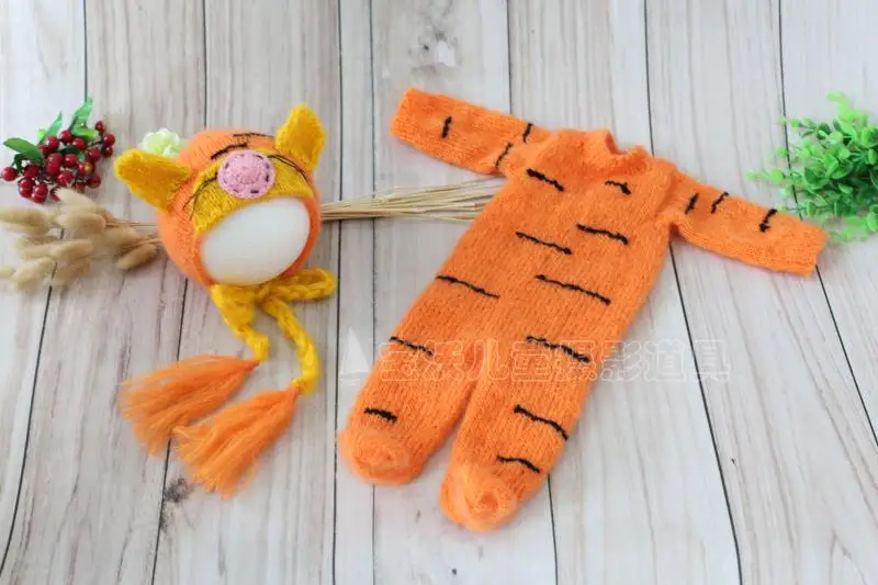 tiger hat and romper