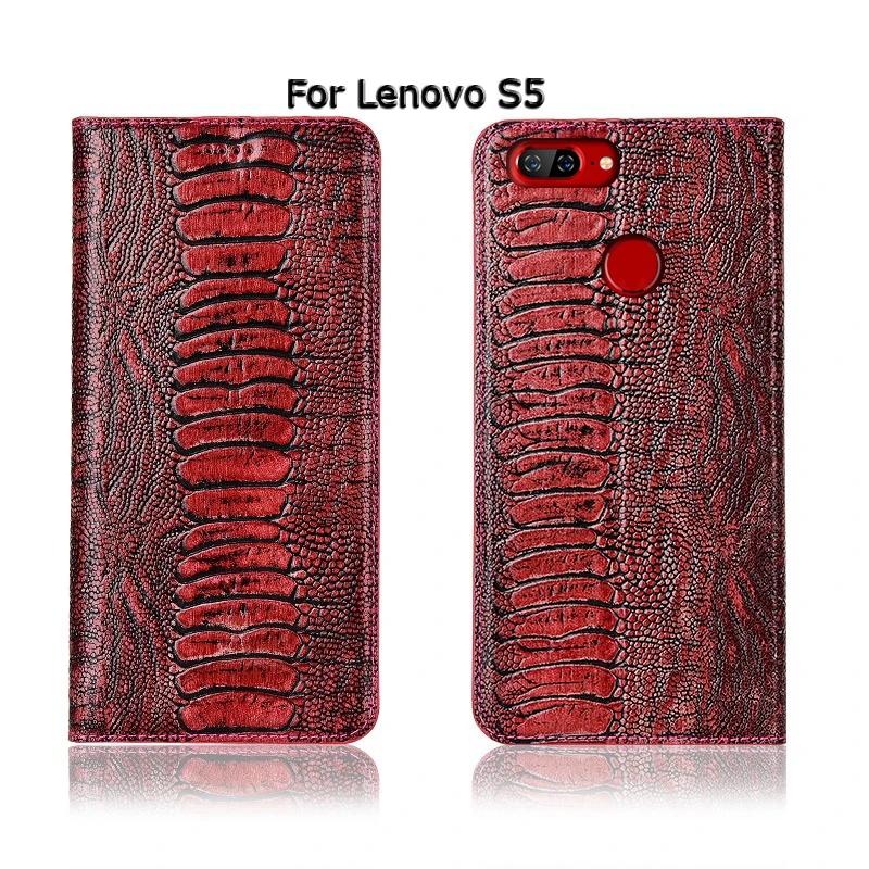 Верх из натуральной кожи коровы Магнитный чехол для lenovo S5 K5 K5s K6 Pro Play Примечание K520 Стенд Флип Ретро чехол для телефона чехол