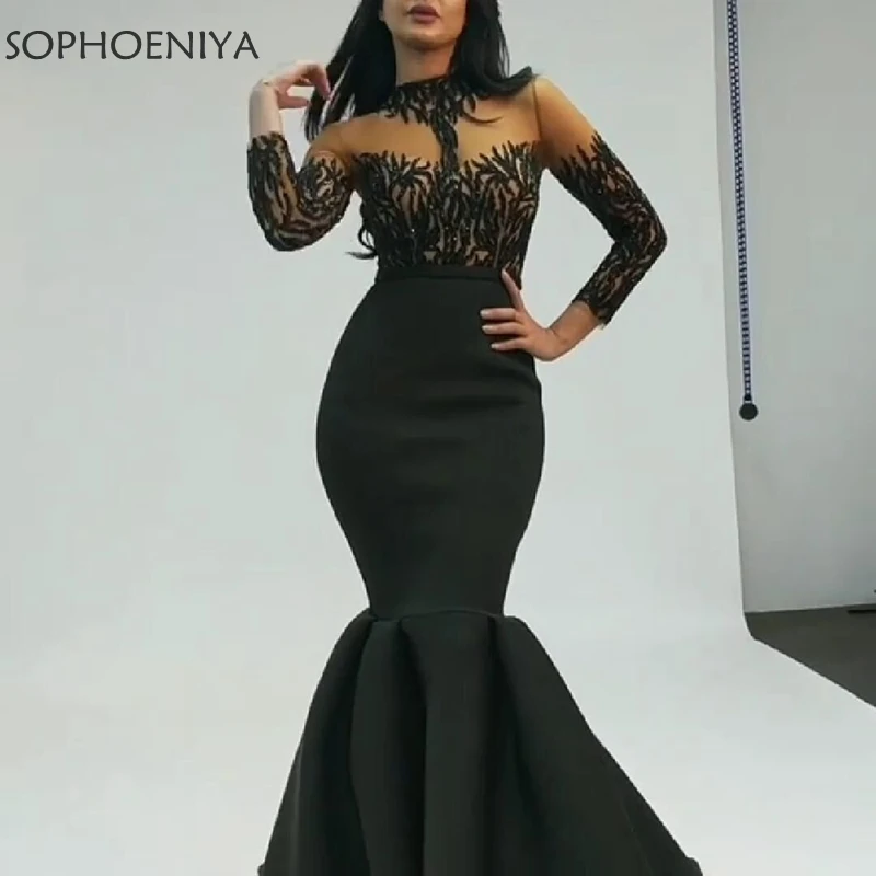 New-Arrival-Long-sleeve-evening-dress-2019-Black-Dubai-Kaftan-Mermaid-evening-dresses-Abendkleider-abiye-Evening (1)