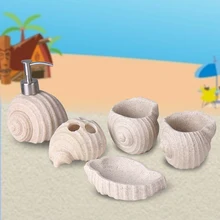 Креативный песчаник набор для ванной из пяти набор для ванной комнаты и туалета набор туалетных принадлежностей щетка чашка, чашка LO87414