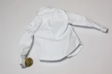 Hot 1/6 Toys man Clothing Classic White Shirt Clothes F 12