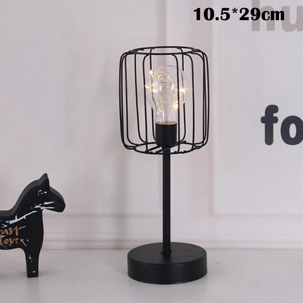 Generic 2019 Brand New Style Retro Black Geometric Wire Industrial LED