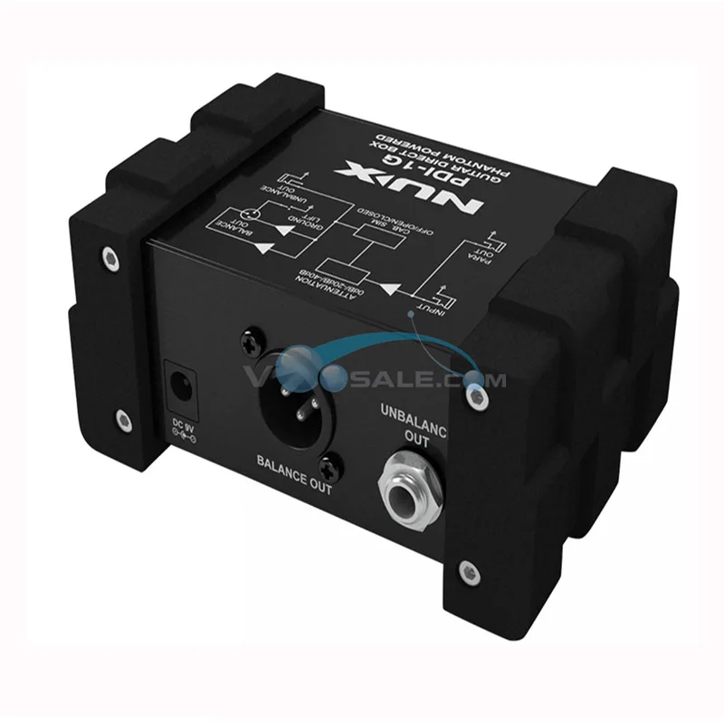 

NUX PDI-1G Guitar Direct Box Professional Audio Injection Phantom Power Box Audio Mixer Para Pure Instrument Signal Mixer Guitar