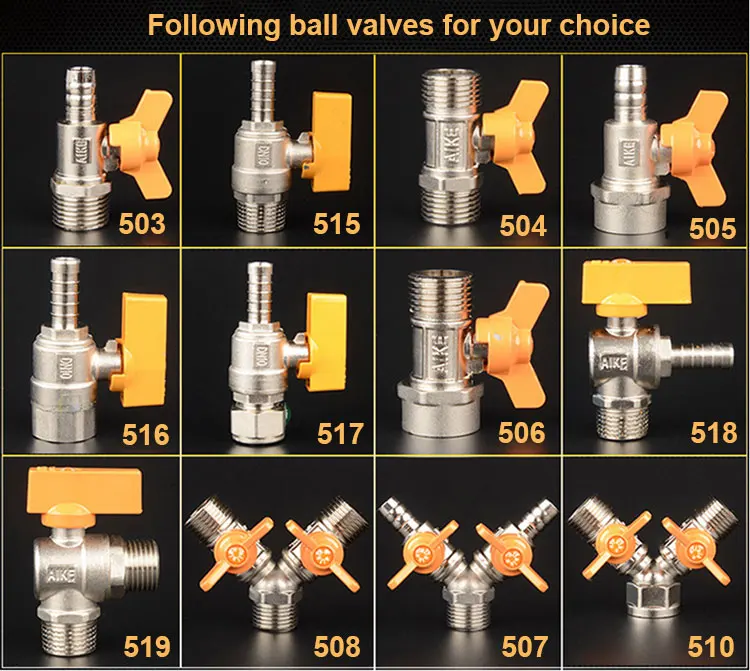 

Brass Chrome Ball Gas Valve G1/2" BSPP For Gas Liquid Water ON/OFF Ball Valve