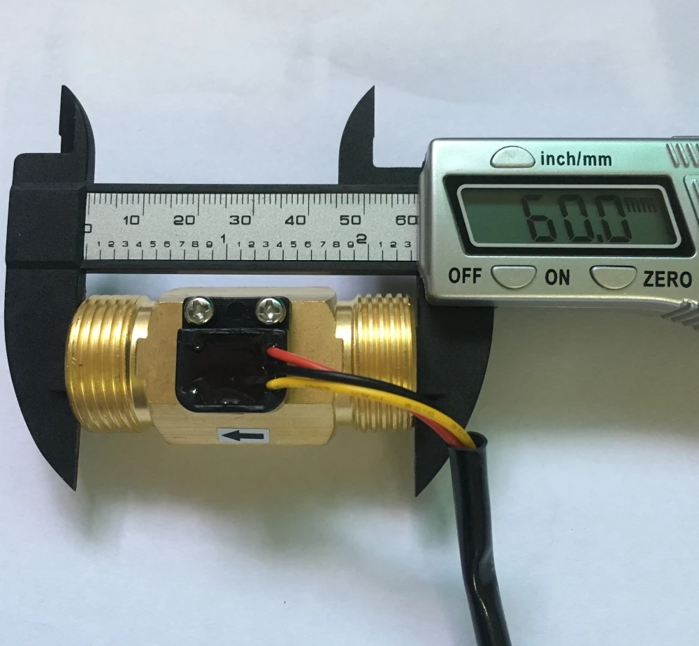 Brass copper Hall flow sensor meter (5)