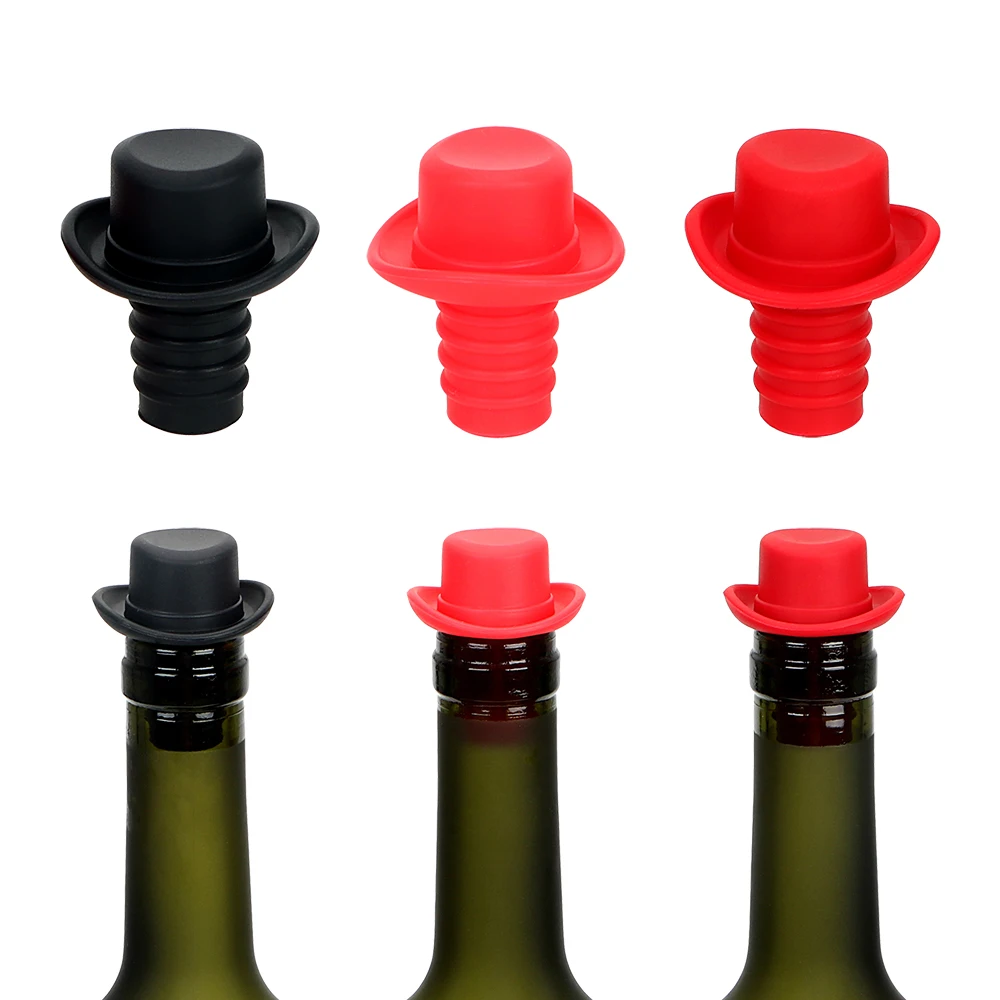 Silicone Little Wine Bottle Stopper Cork Cap Sealer Plug Party LP 