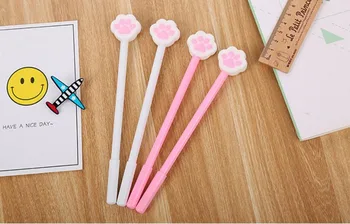 

creative cute bear claw style gel pen cartoon school children stationery gift office writing pen needle ink pen 50pc/lot