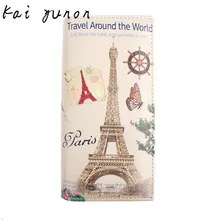 kai yunon New Paris Tower Pattern Women Long Purse Clutch Wallet Bag Card Holder Sep 8