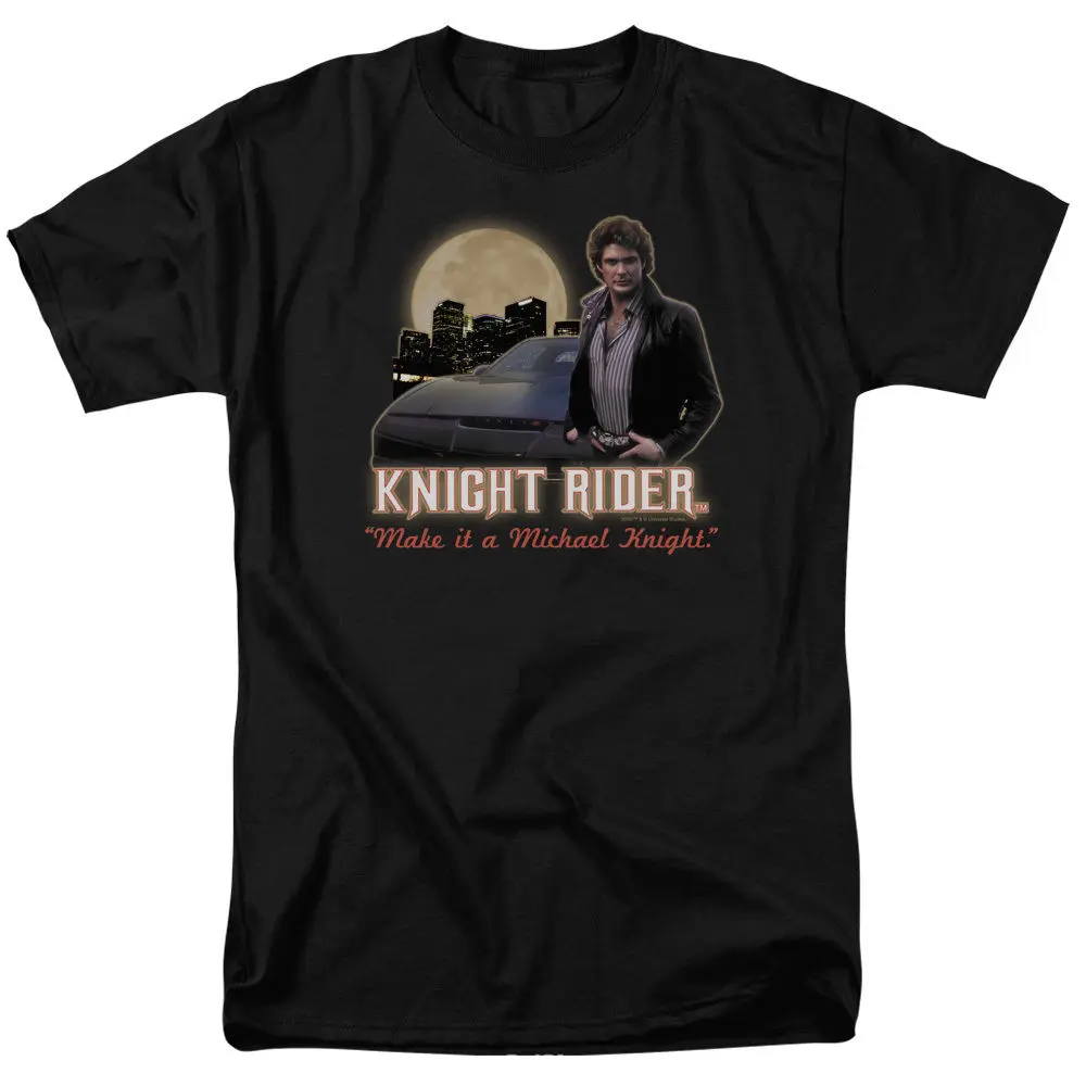 

Knight Rider TV Show KITT Make it a Michael Knight T-Shirt Adult Sizes Cool Casual pride t shirt men Unisex New Fashion