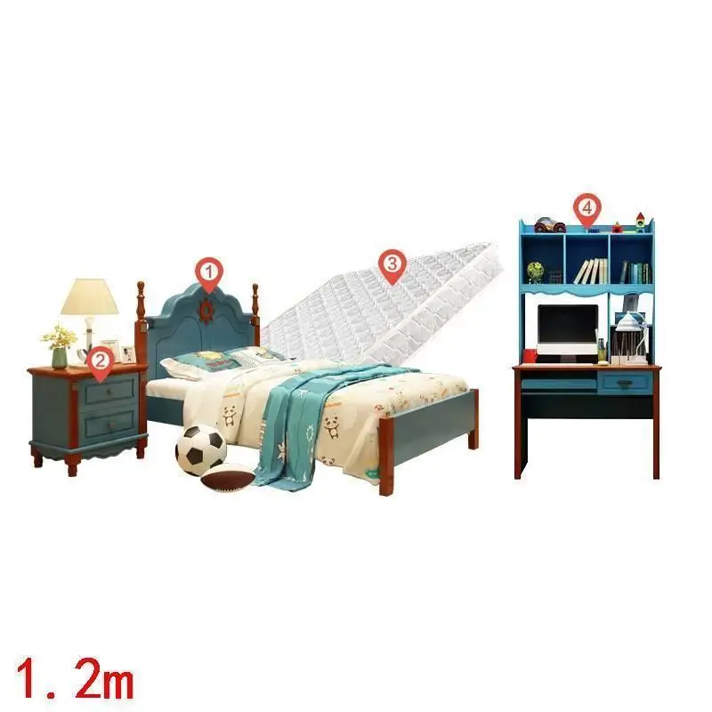 Yatak Odasi Мобильная детская кроватка Mebles Dla Dzieci Bois деревянная спальня Muebles De Dormitorio Lit Enfant деревянная детская мебель кровать - Цвет: Version W