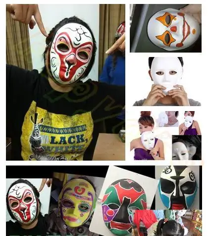 Маска для Хэллоуина в стиле хип хоп 400 шт.|white mask|halloween maskperformance mask |