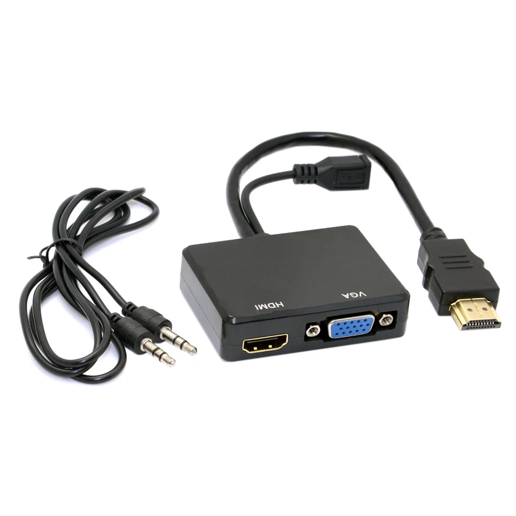 Maikou HDMI к VGA/HDMI конвертер многоэкранный дисплей с аудио HD перфоратор