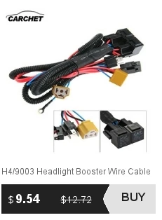 CARCHET Универсальный H4/9003 усилитель фар провода жгута кабеля Разъем предохранителя 12 В 40A светильник диагностический инструмент