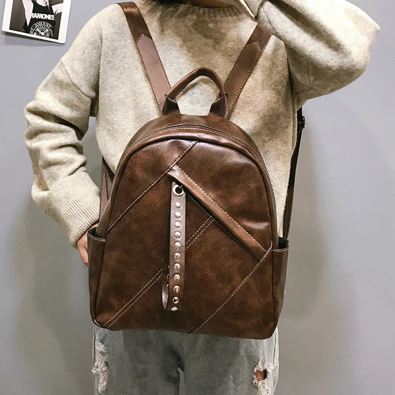

New Women Backpack High Quality Youth Leather Backpacks for Teenage Girls Female School Shoulder Bag Bagpack mochila